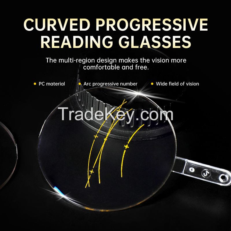 Curved progressive lens
