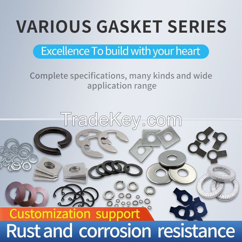 stainless steel flat gasket 304 metal screw round washer