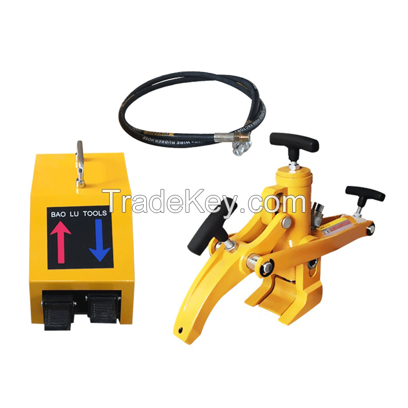 Forklift tire press tire removal tool (portable)