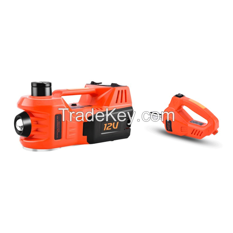 Hydraulic jack and electric tire wrench for electric vehicle