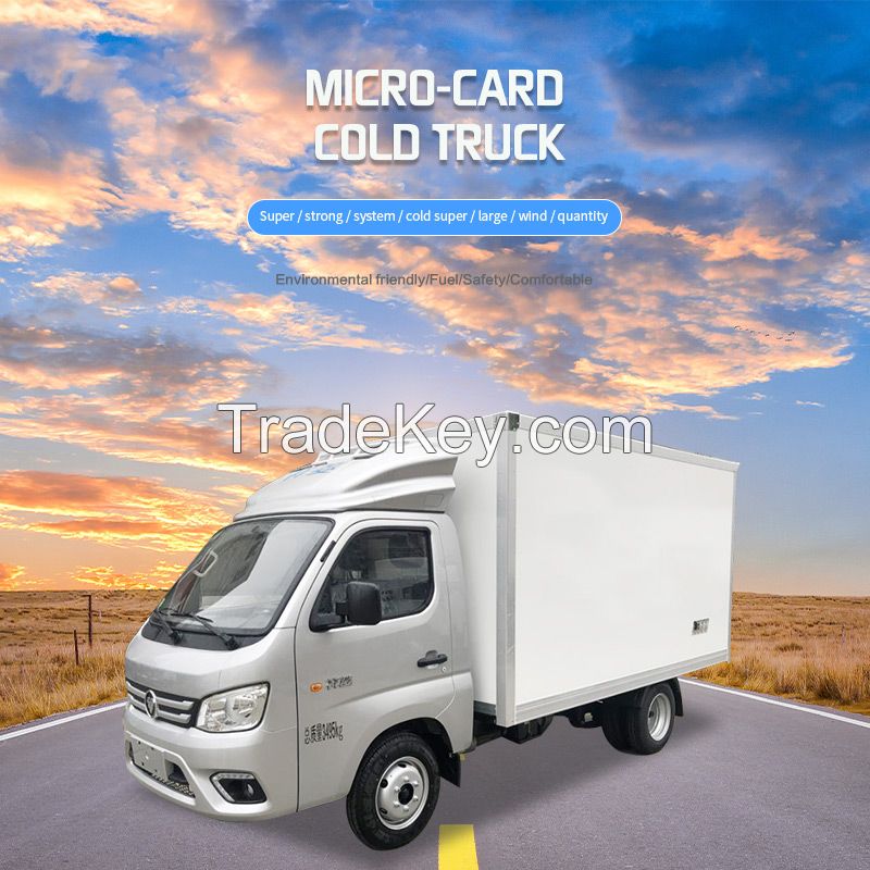 Foton Mini cargo van vehicles refrigerator freezer car Cold Food Transport Truck Freezer Cooling Van Box Refrigerator Truck