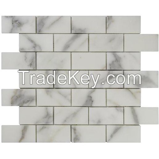 Calacutta White marble mosaic