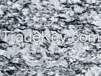 white wave spray white granite