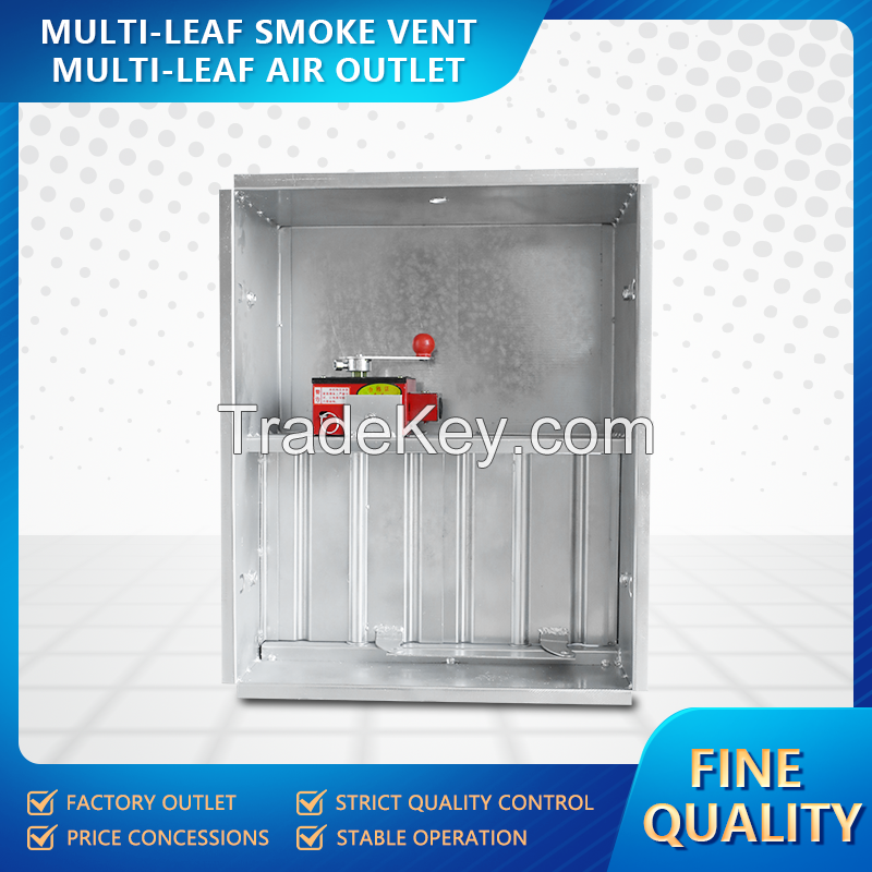 Multi-leaf smoke vent multi-leaf air outlet support customization