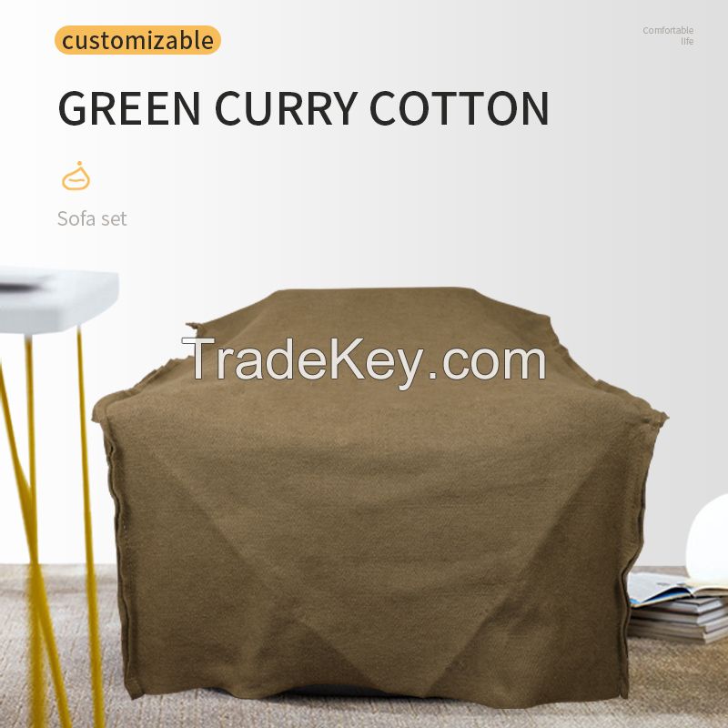 China factory direct sales sofa packaging bag green curry cotton C who