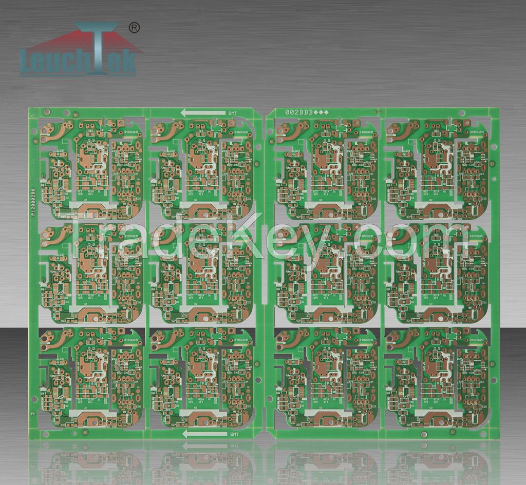 Electrical single green printed circuit board PCB/PCBA in Aluminum FR4 CEM3 Basic