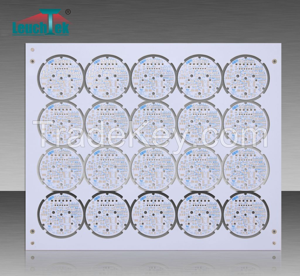 Small Round singe side LED PCB/PCBA  in aluminum  iron FR4 CEM3  Base
