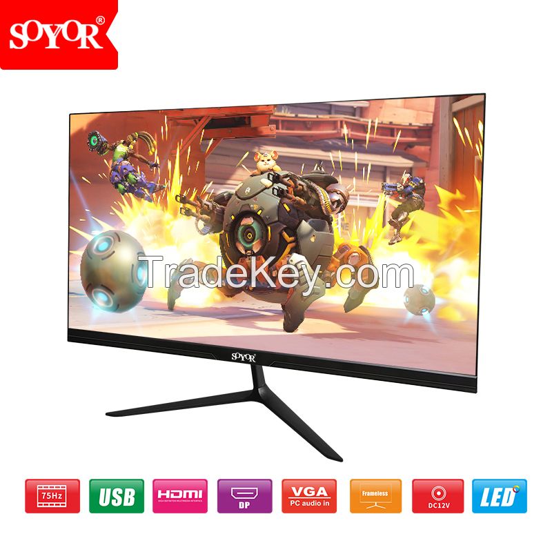 Super wide 24 inch curved screen 144hz PC gaming monitors with HD mi DP input
