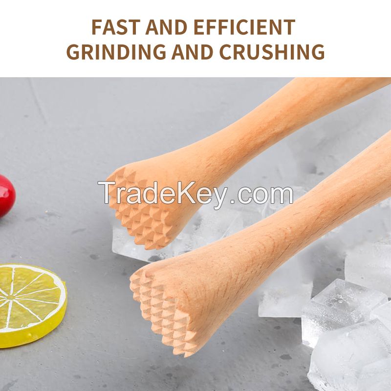  Eco-friendly material high quality garlic masher solid wood garlic masher (from 20,000 orders)