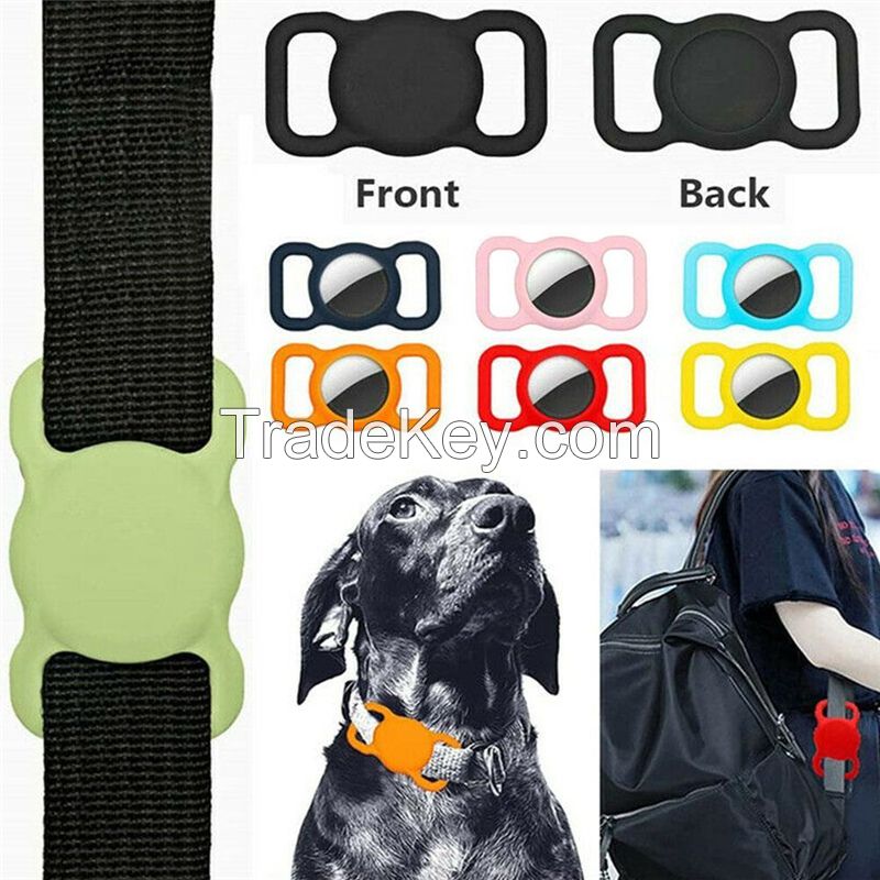 Silicone Case For AirTag Protective cover for cat dog pet collar for apple tracker locater 