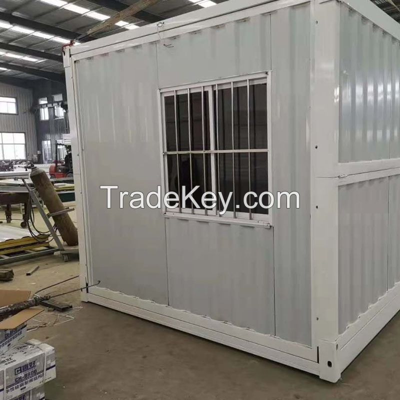 Container mobile room folding box fast LCL fireproof rock wool color steel plate simple installation glass sunshine movable board room