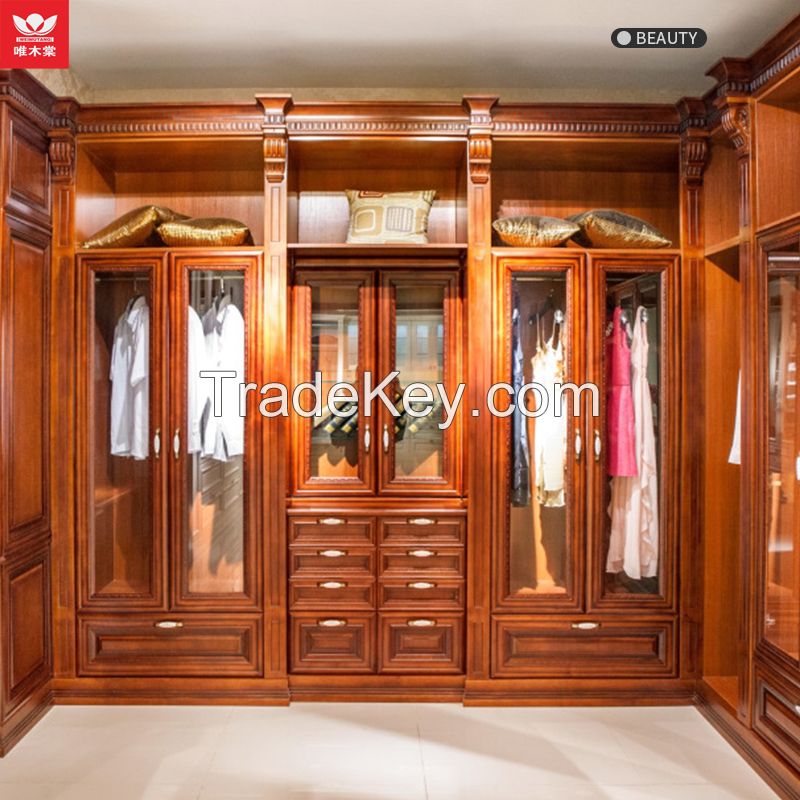 Weimutang custom wardrobe whole house custom overall wardrobe master bedroom multifunctional flat desk combination wardrobe storage cabinet