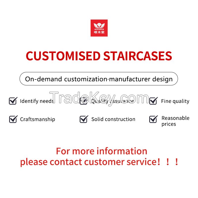 Weimutang customized stairs and accessories, solid wood stair handrails integral duplex building villa building handrails home stair column solid wood customization