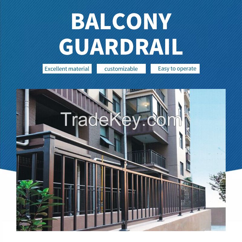 Weiqi Customized rod bar railing brushed balcony vertical rod railing