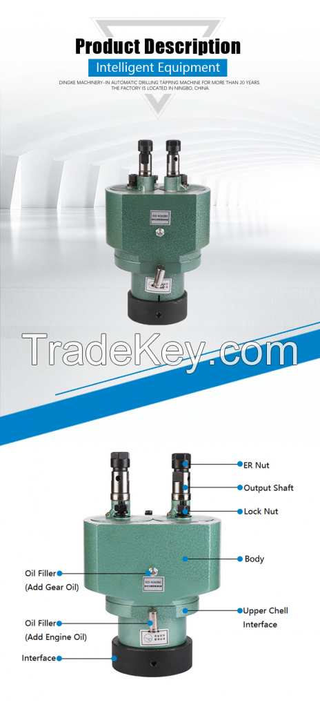 High Sales 2 Axis Adjustable Multi Spindle Drilling Tapping Head