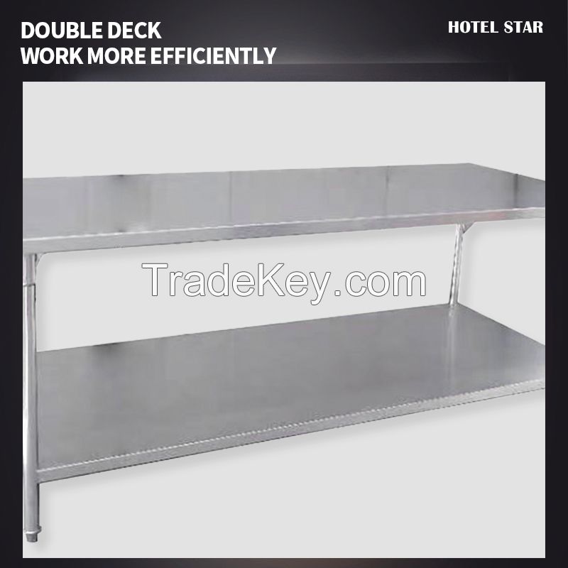 Kitchen double layer workbench