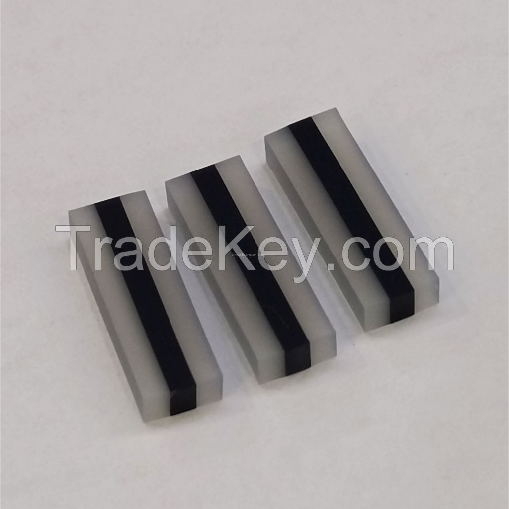 Zebra Elastomeric conductive silicone rubber connector/strip for LCD display