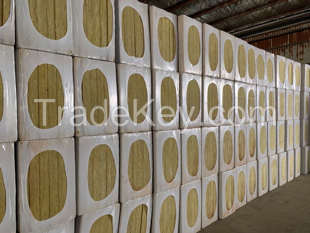 80kg/mÂ³ rock wool fireproof board mineral wool insulation board with foil facing
