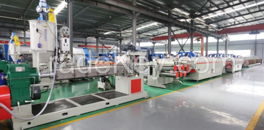 plastic pp hdpe pe round monofilament yarn extruder machine production line 