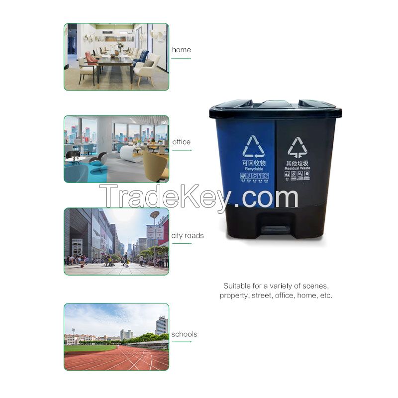 40L commercial thickened, outdoor car garbage cans, sanitation garbage cans, industrial community property large garbage cans