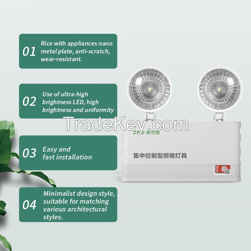 Gangtai Zhuoerxin centralized power supply centralized control type / double head emergency light/20 units/box/The price is for reference only/contact customer service