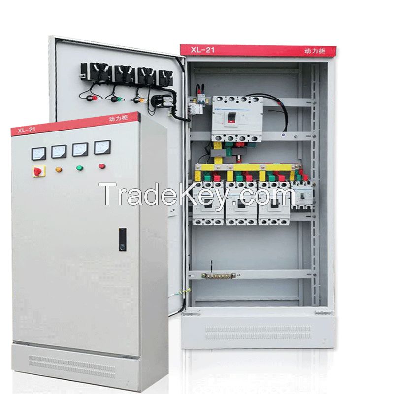 Power distribution cabinet power cabinet electrical cabinet XL-21 substation box industrial inverter control cabinet floor standing strong power box custom set of distribution box cabinet