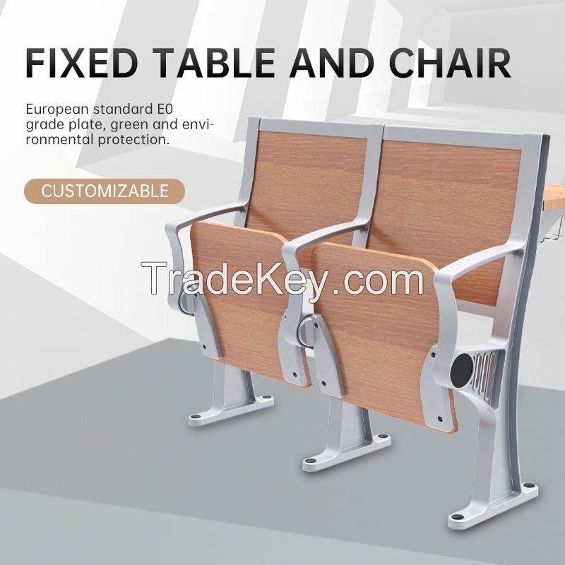  Fixed table and chair steps classroom table and chair aluminum alloy metal frame, no rust