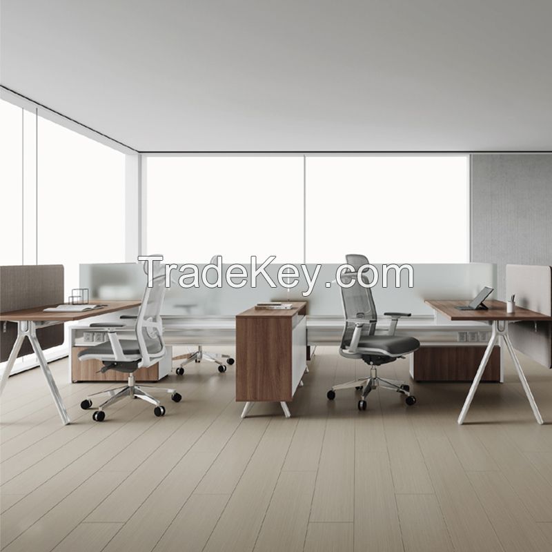 Desk panel products use European standard E0 grade PDF decorative panels, and a variety of colors are available (please contact customer service before placing an order for customized products)