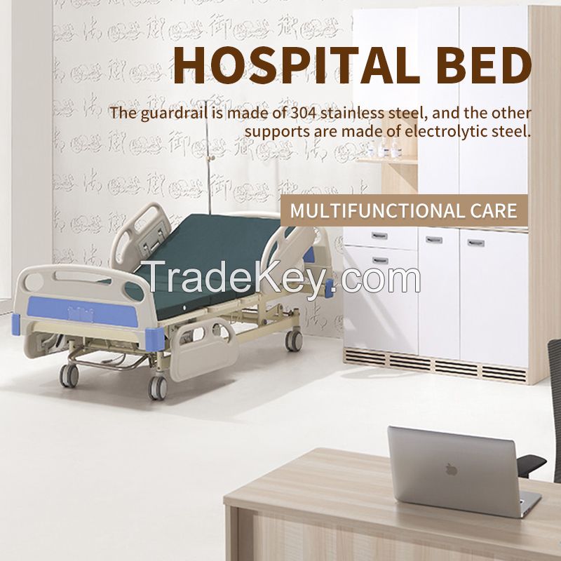 The guardrail of the medical bed is made of 304 stainless steel and made of food-grade ABS material (please contact customer service before placing an order)