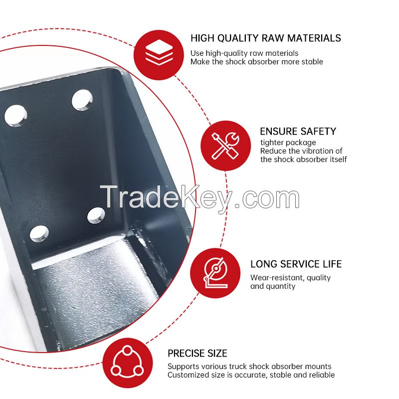 Heavy truck shock absorber bracket supports customization
