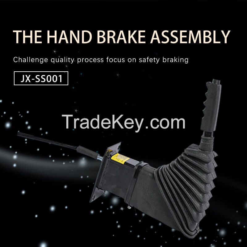 Hand brake assembly hand brake right brake pedal welded with walking electric control