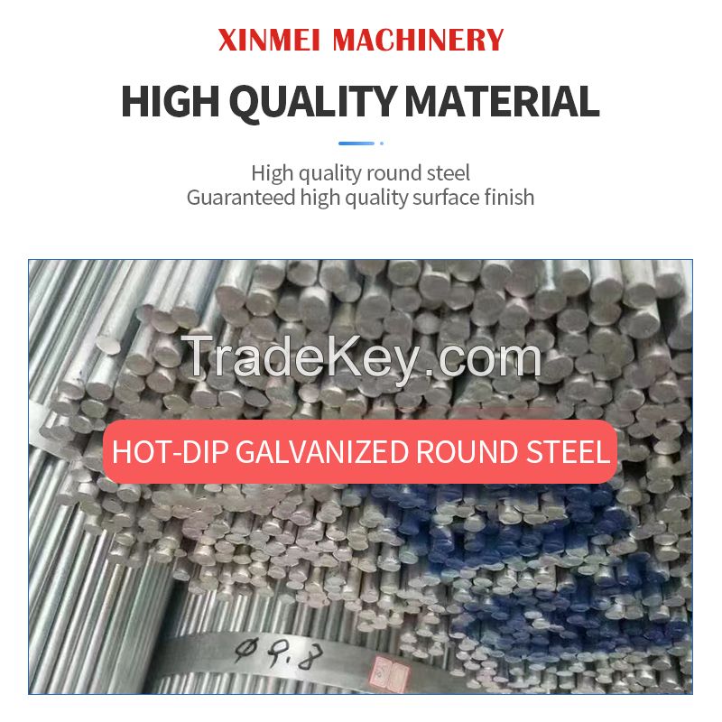 Raw materials: round steel deformed steel can be customized for brackets, on-site foundations, bolts, steel shafts, guardrails, etc. Welcome to consult