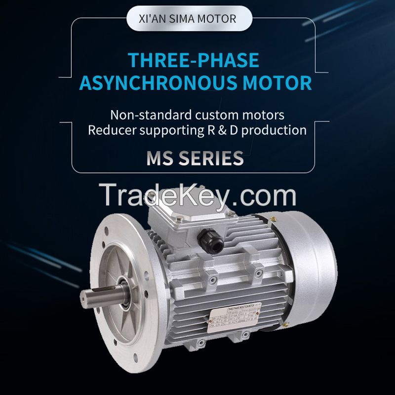 XIYMA  MS series aluminum shell three-phase asynchronous motor, support customization