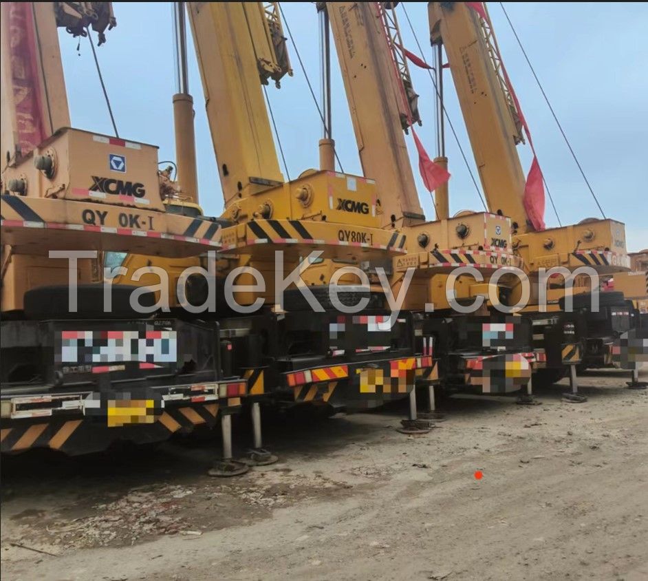 4 Pcs XCMG 70Ton QY70K used truck crane in China For sale