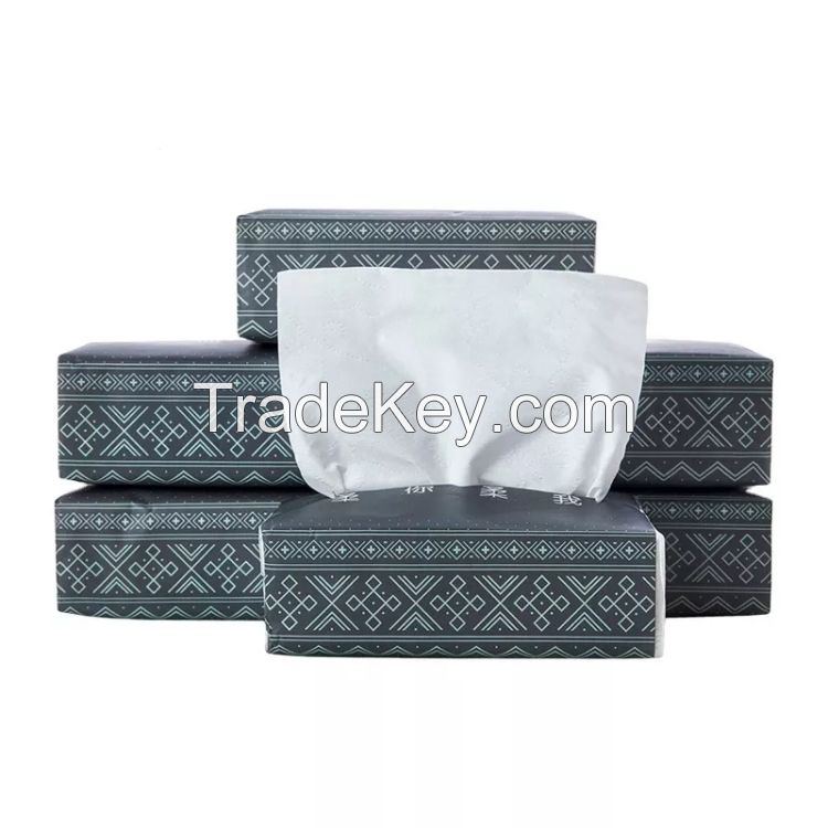 Facial Tissue Paper for Home Wholesale Cheap Pulp 2 Ply Facial Tissue soft Pack
