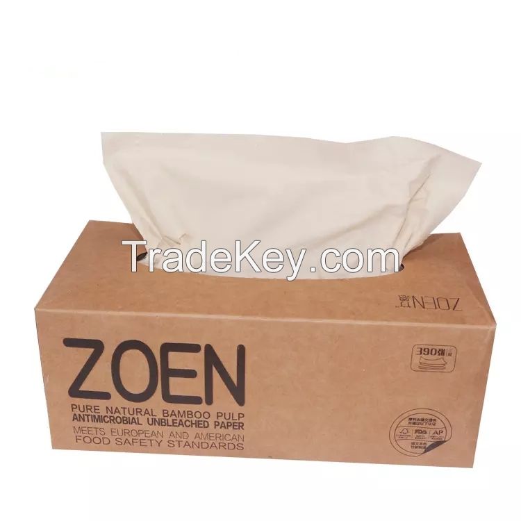 eco friendly kraft box facial tissue paper