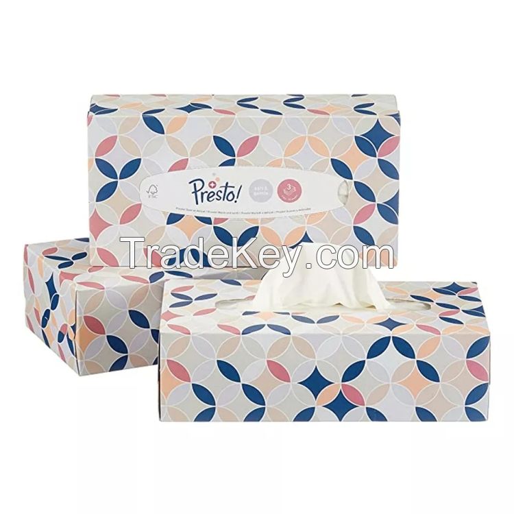 Kraft Paper Box Face Facial Tissue