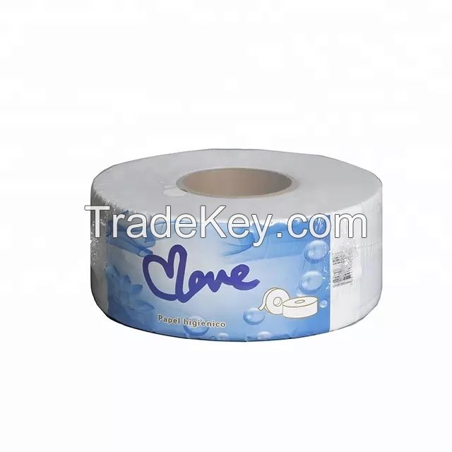 Jumbo roll tissue mega roll toilet tissue for hotel and business and hotel