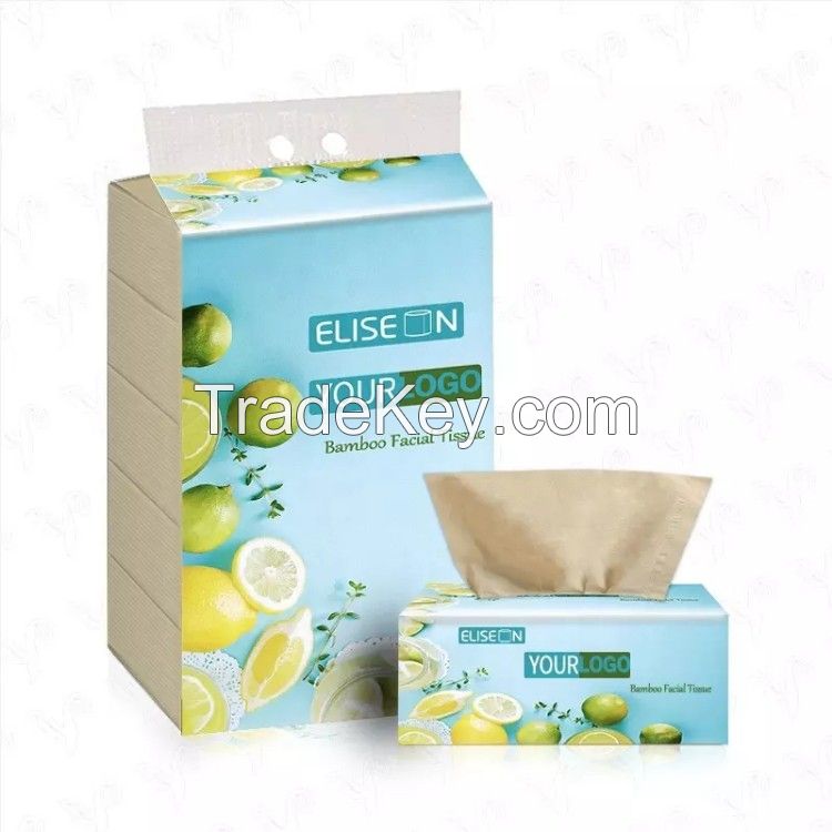 bamboo facial tissue three bag for one pack