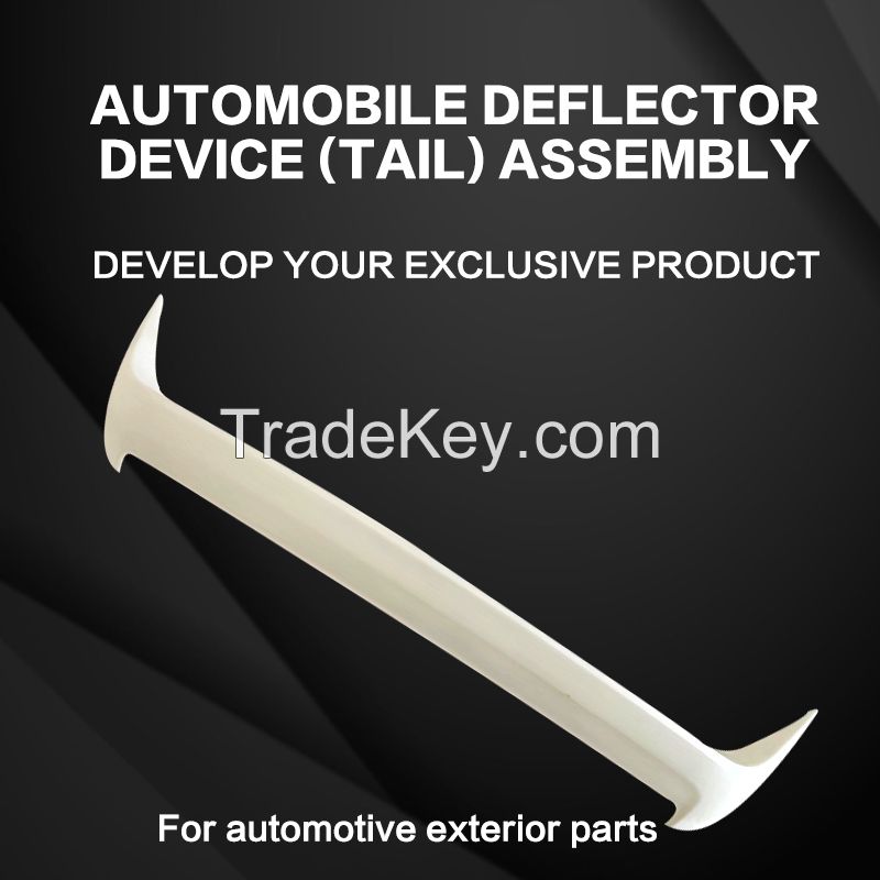 Automobile deflector device (tail) assembly