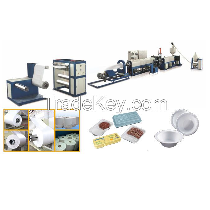 PS plastic foam sheet extruder machine production line
