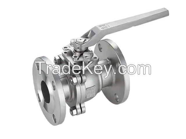 Stainless steel flanged end Ball Valve