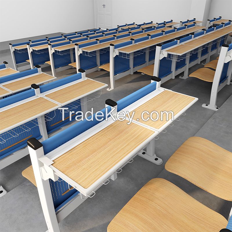 Contact customer service for customization in front, middle and back rows of ladder desks