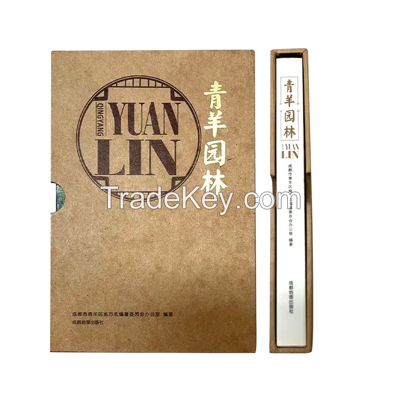 The hardcover book is coated with special paper tape, printed in color, and customized in batches according to customer needs