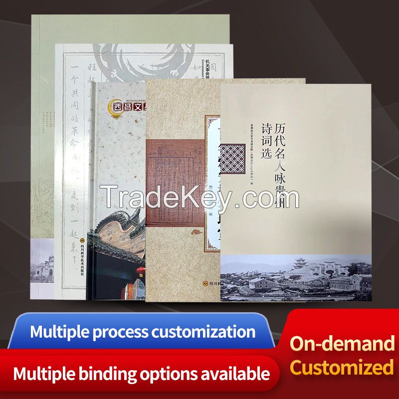 The cover of the book is four color coated paper with double adhesive paper, customized according to customer requirements