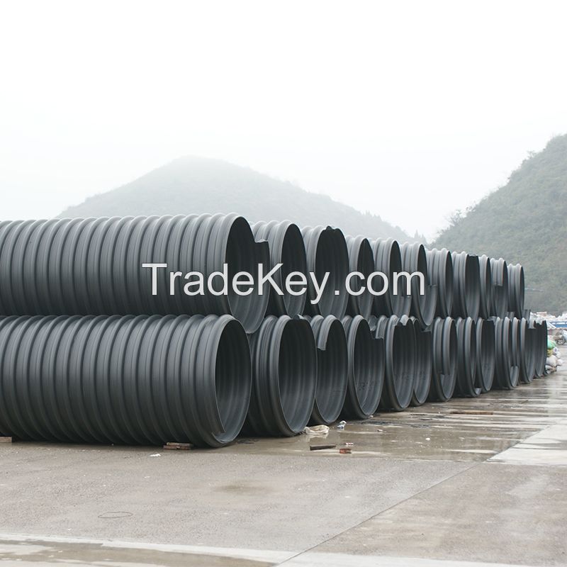 Polyethylene Steel Band Enhanced Spiral Ripple Tube