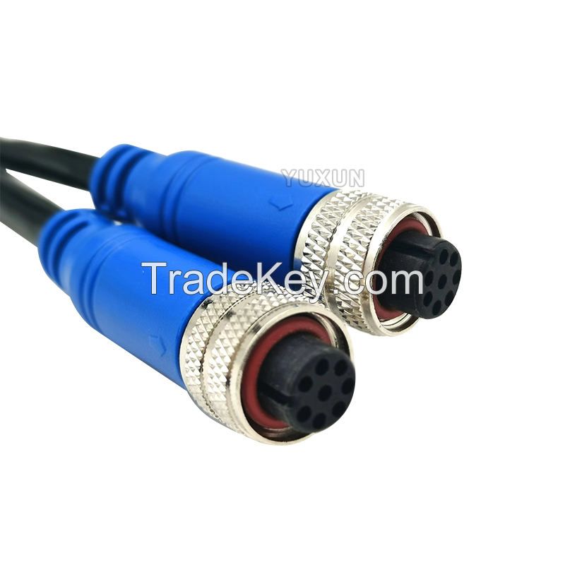 M12 Overmolded Cable Ethernet Cable 5PIN 6PIN 8PIN CAT5 CAT6 Cable Connector