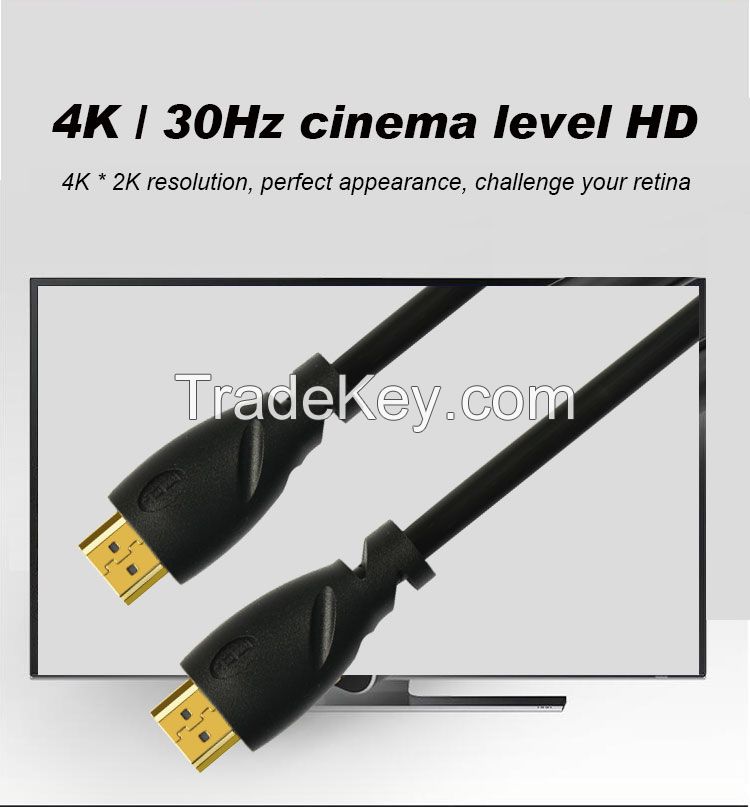 Gold Plated Hdmi Male To Male 4K 3D HDMI Cable 2.0 Version