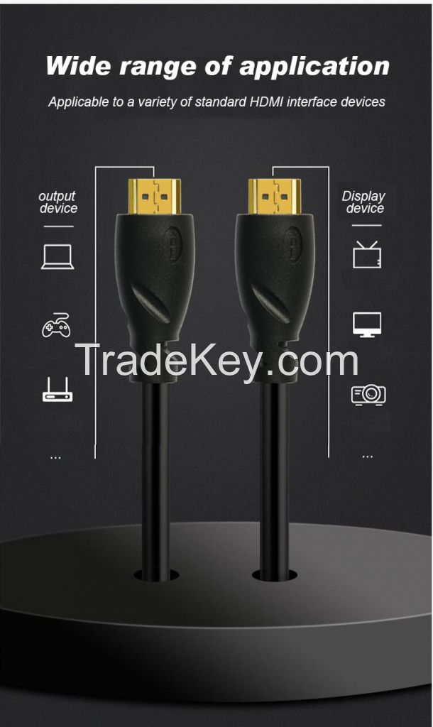 Gold Plated Hdmi Male To Male 4K 3D HDMI Cable 2.0 Version