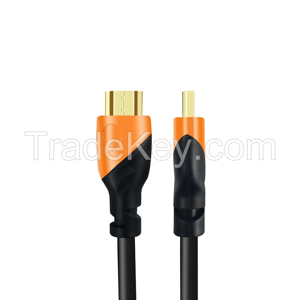High-speed Golden Plated Hdmi Cable 2.0 Version 3D 4K Bare Copper Hdmi Cable